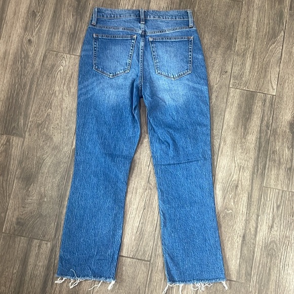 J. Crew Distressed Ankle Jeans Mid-Rise Flare Crop - Picture 5 of 5